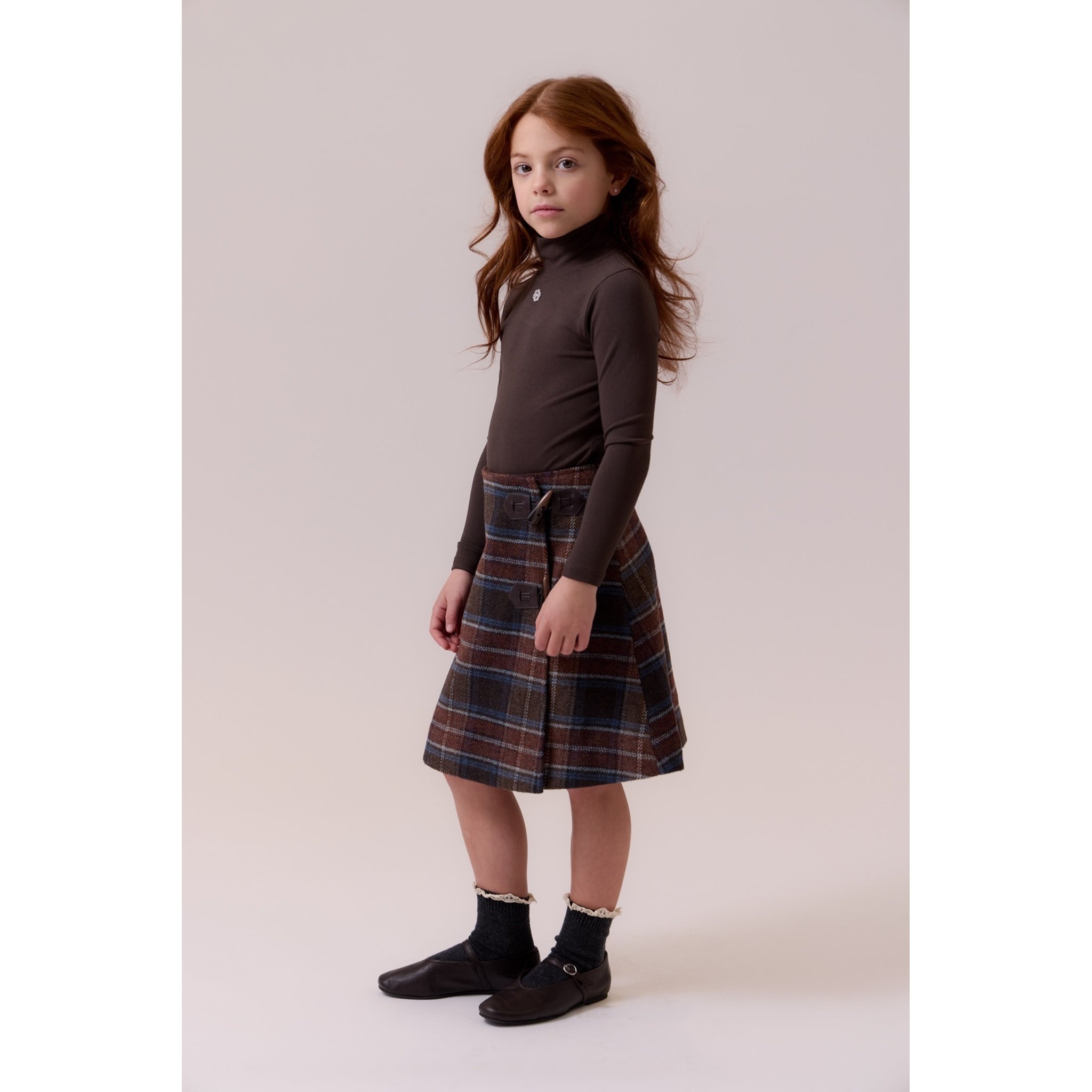 Cottier Cocoa Eleanor Turtleneck