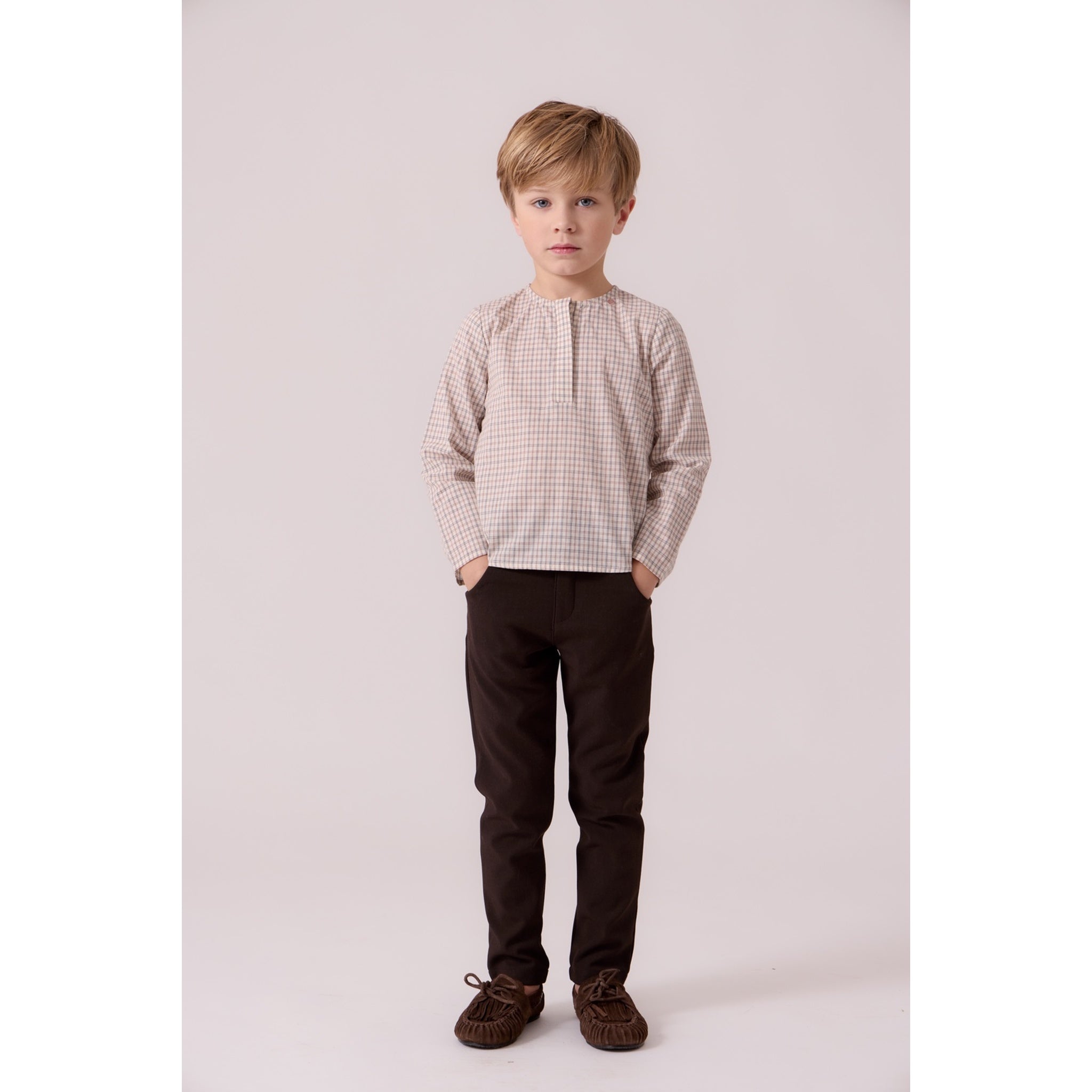 Cottier Multi Micro Plaid Shirt