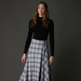 Zaikamoya Fernanda Plaid Skirt