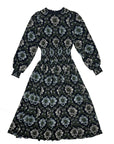 Zaikamoya Elisabeth Blue Print Dress