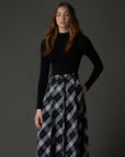 Zaikamoya Skylar Plaid Long Skirt