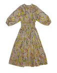 Zaikamoya Print On Beige Jennifer Dress