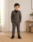 Pernille Black and Brown Houndstooth Suit