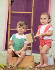 Miss Mini Bikes & Bows Romper Girl Set