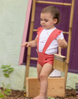 Miss Mini Bikes & Bows Romper Girl Set