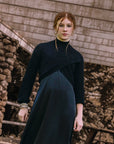 Gem Black Arm Wrap Turtleneck