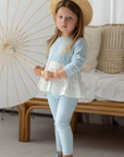 Miss Mini Pointelle Knit Girl Shabbos Set