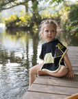 Miss Mini Postcard Swim Girl Poncho