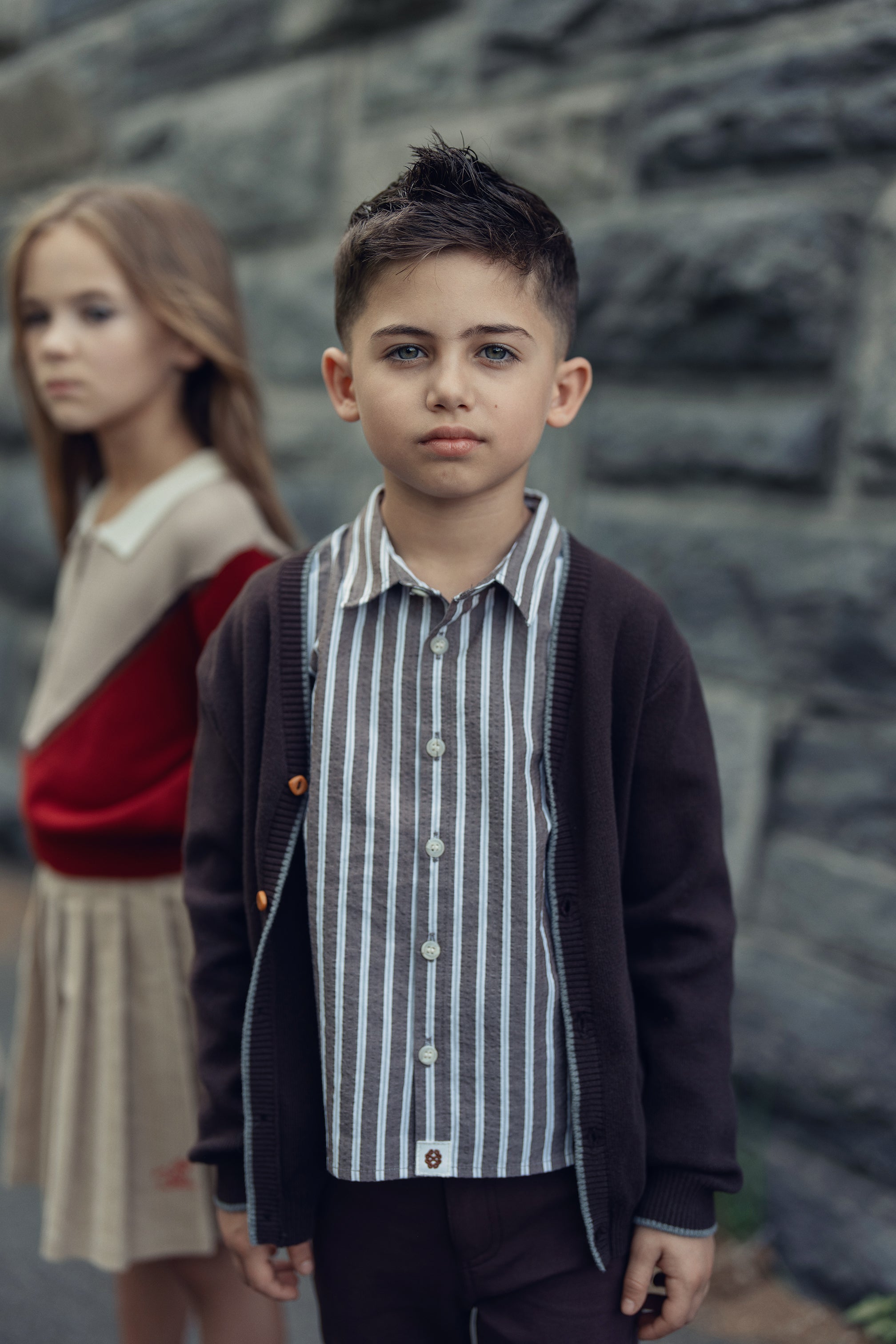 Cottier Grey Elliot Stripe Shirt