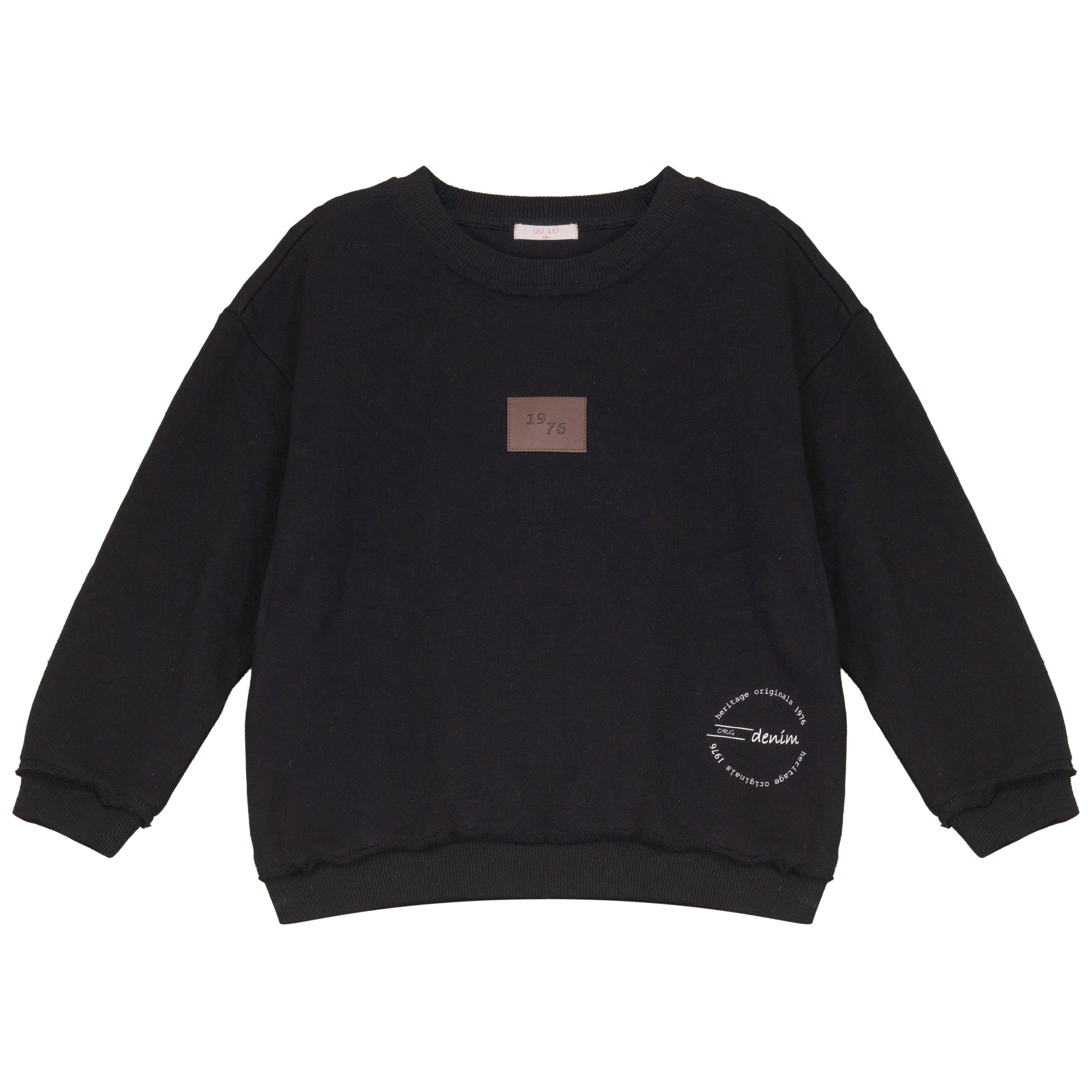 Calla Lili Black Boys Stamp Sweatshirt