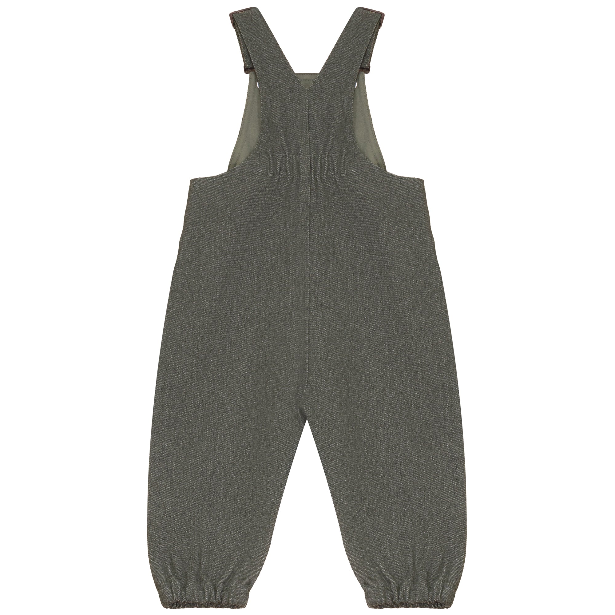 Calla Lili Green Baby Boy Denim Overall