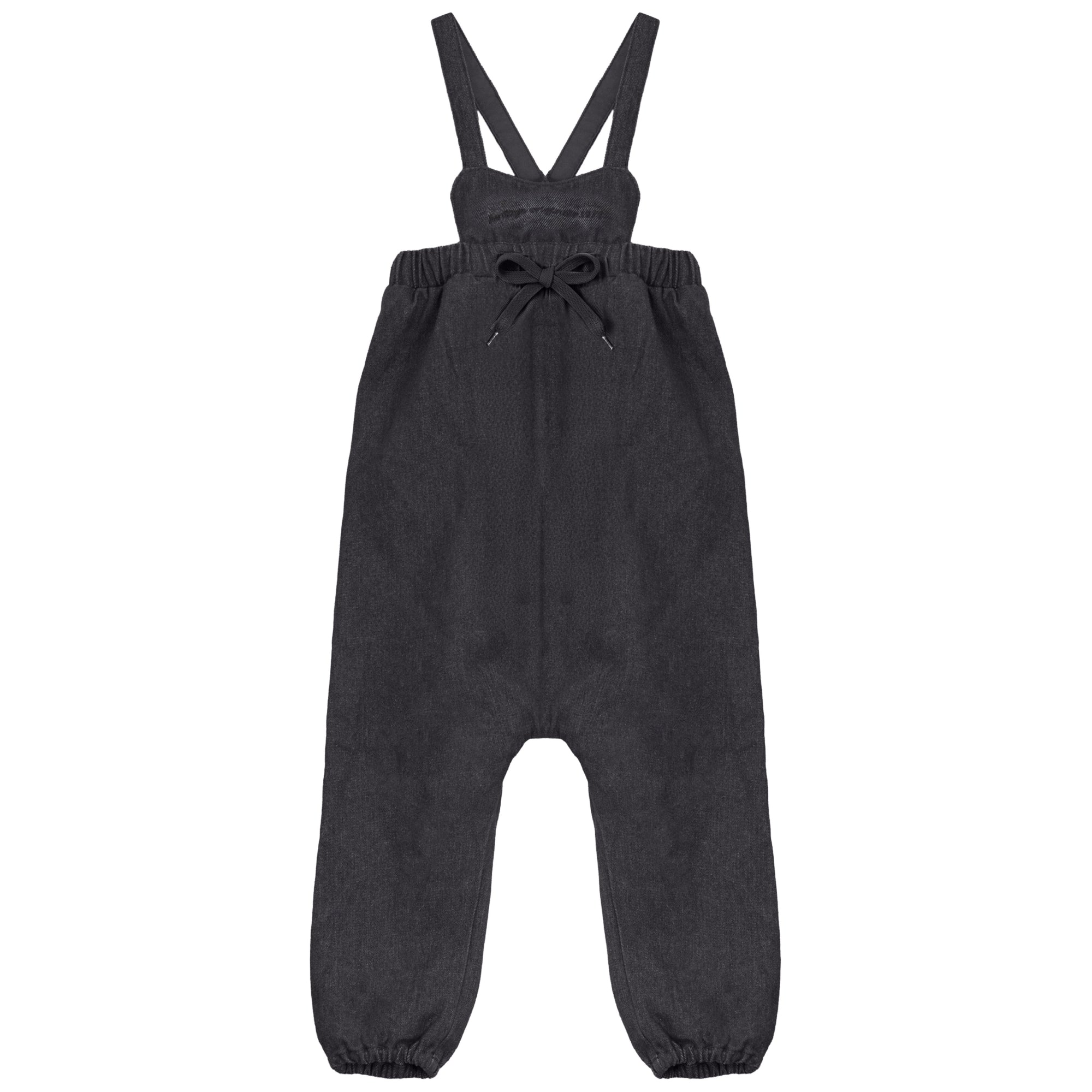 Calla Lili Baby Girl Black Heritage Romper