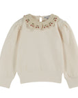 Emile Et Ida Cream Collared Sweater