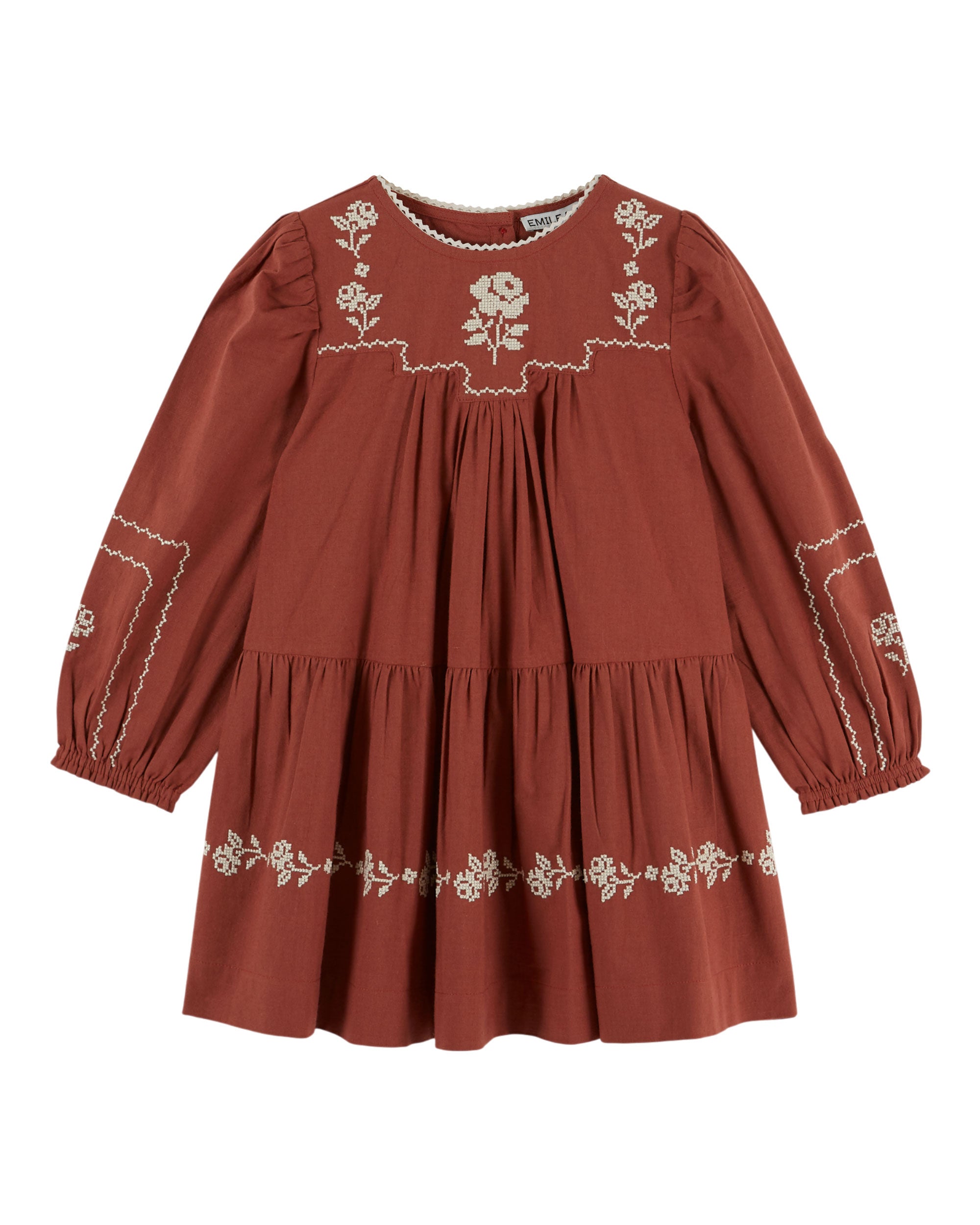 Emile Et Ida Acajou Brodee Dress