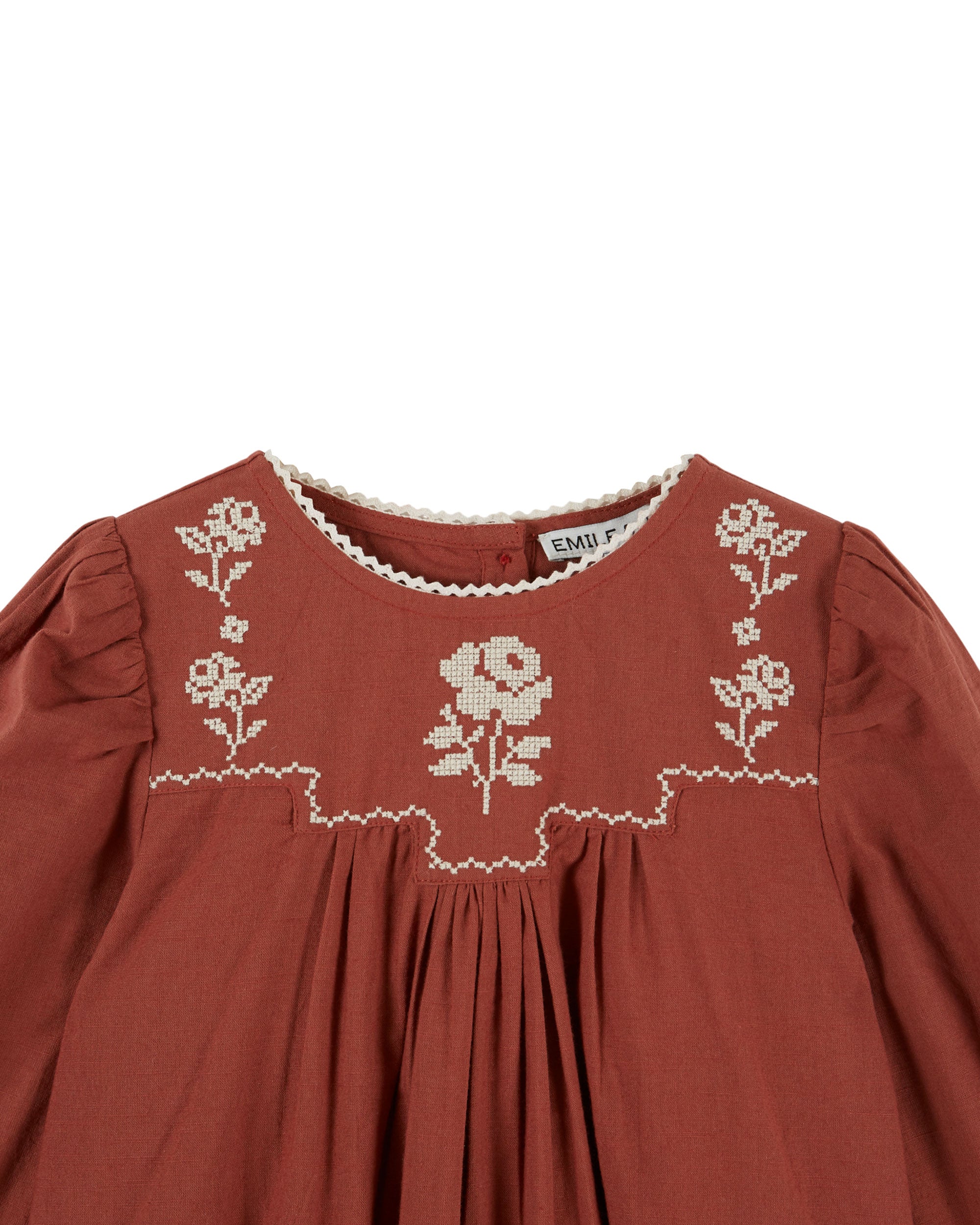 Emile Et Ida Acajou Brodee Dress