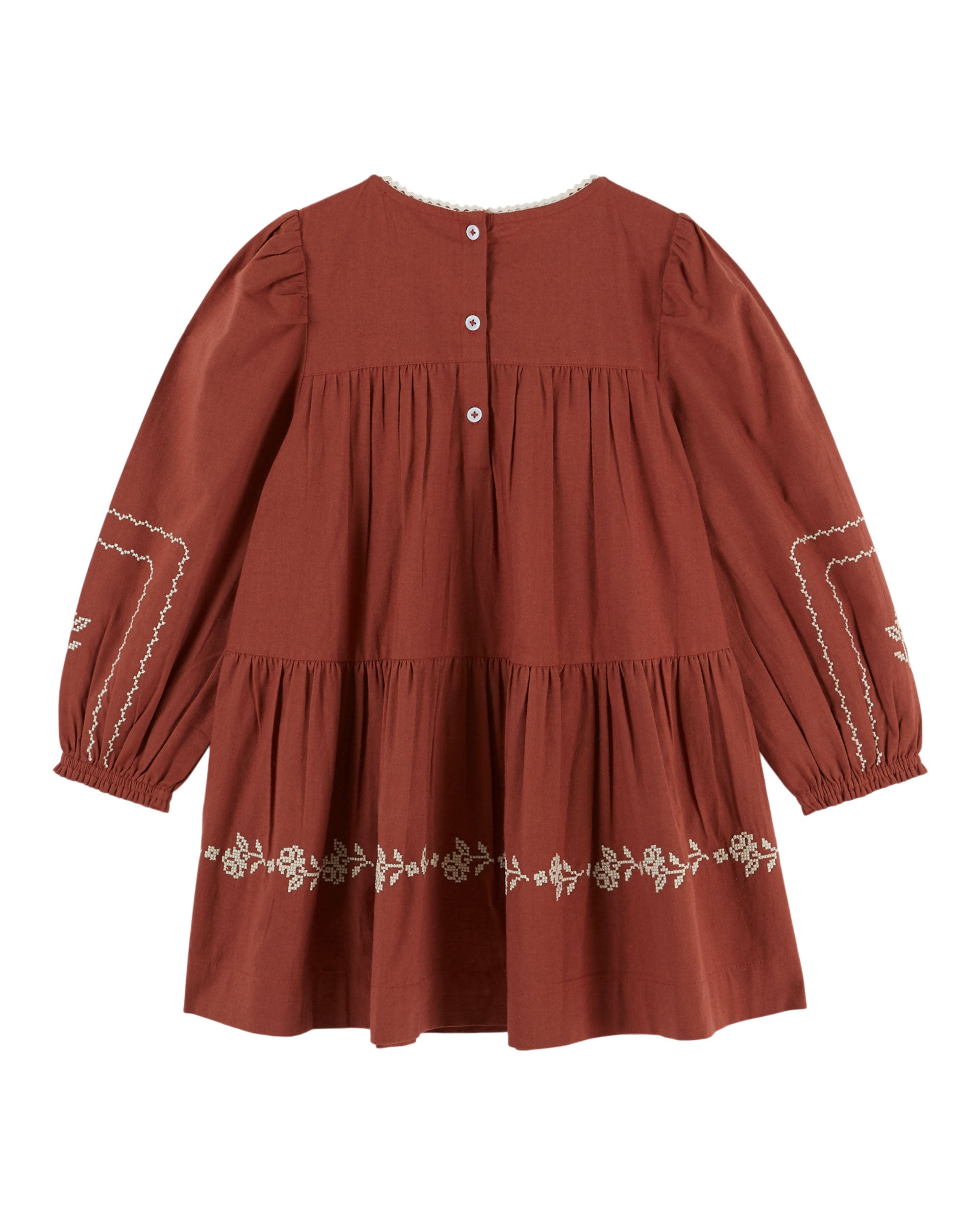 Emile Et Ida Acajou Brodee Dress