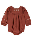 Emile Et Ida Acajou Brodee Romper