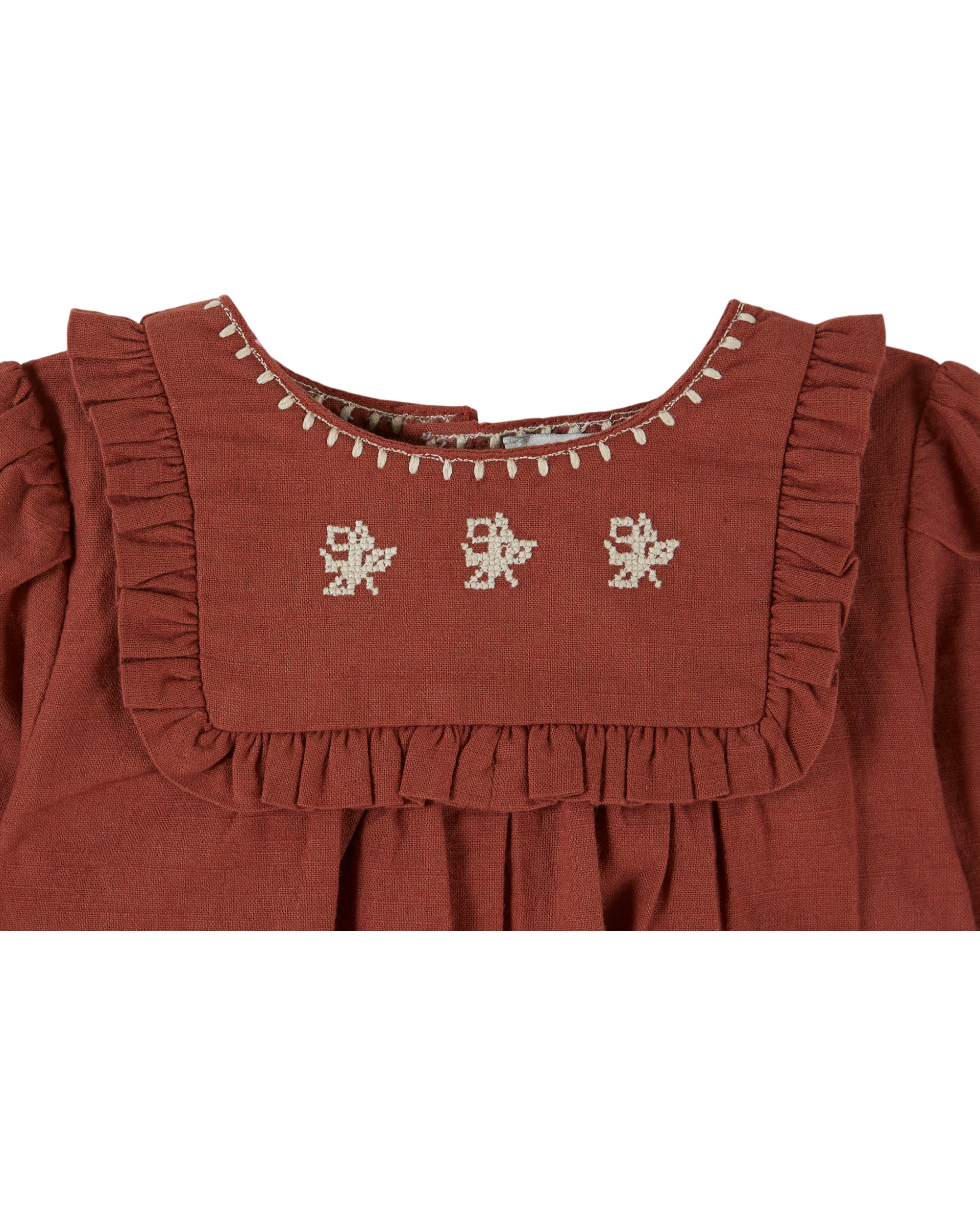 Emile Et Ida Acajou Brodee Romper