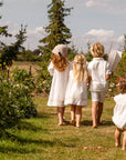 Orange Dimanche Off White Linen Dress