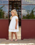 Orange Dimanche Off White Linen Dress