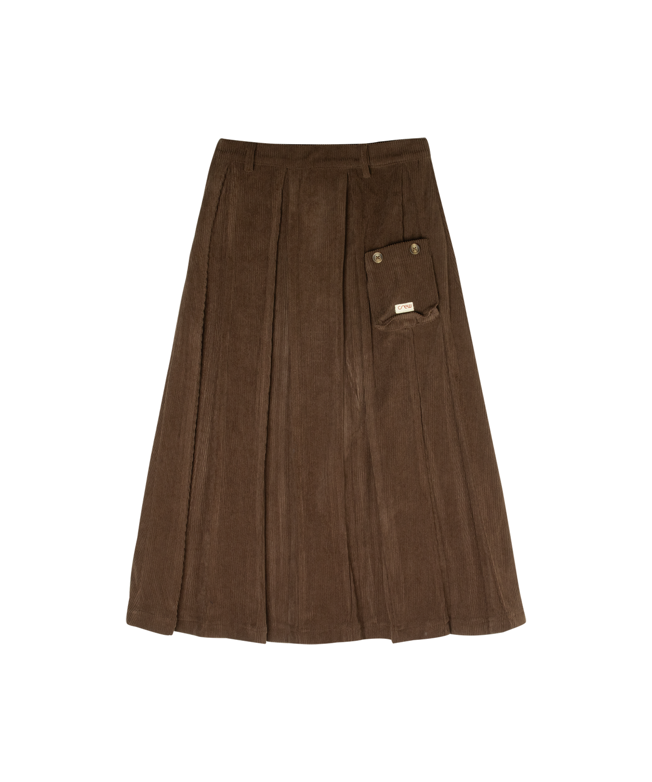 Crew Kids Brown Sofi Pleated Maxi Skirt