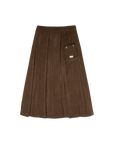 Crew Kids Brown Sofi Pleated Maxi Skirt
