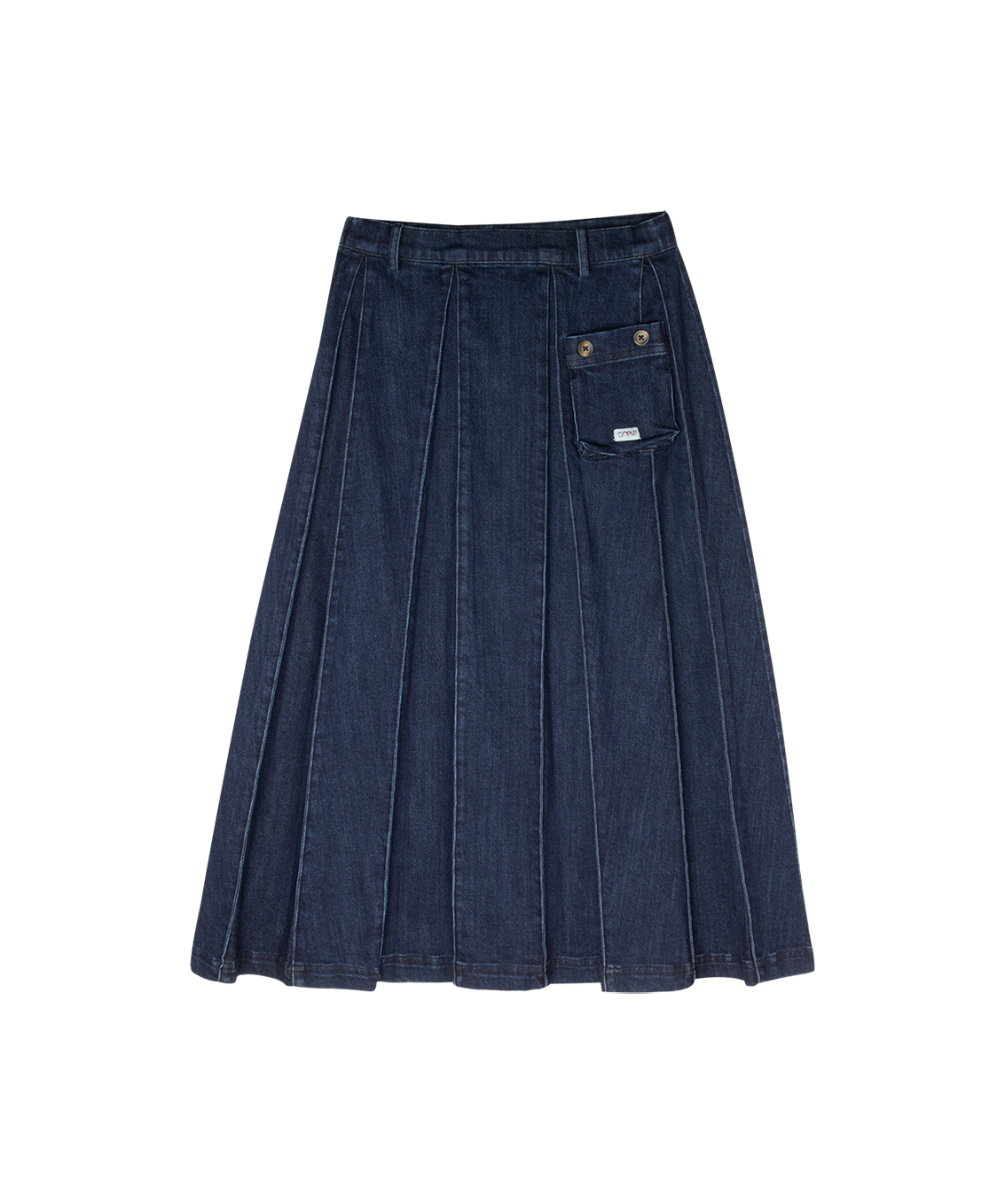 Crew Kids Denim Sofi Pleated Maxi Skirt