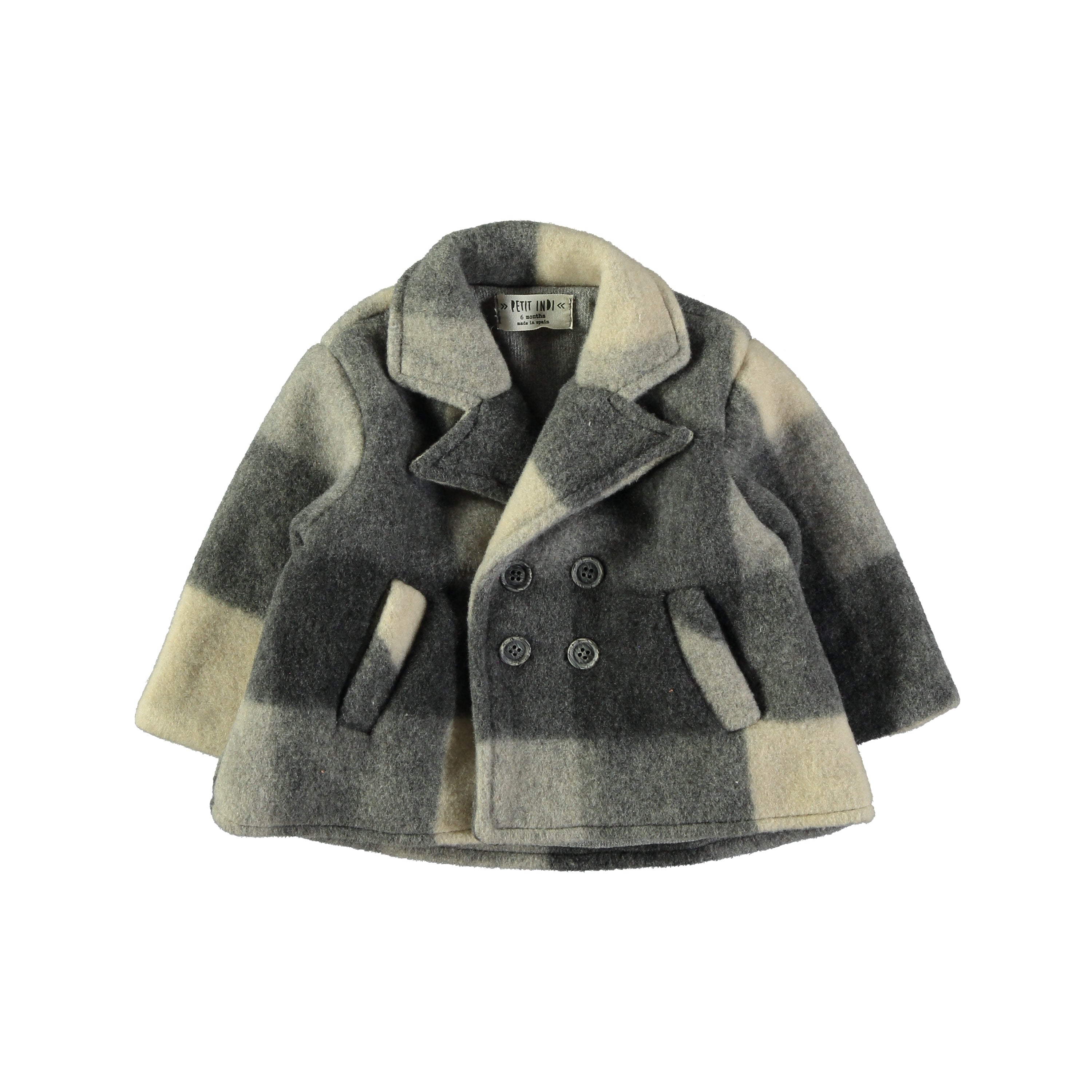 Petit Indi Checked Coat