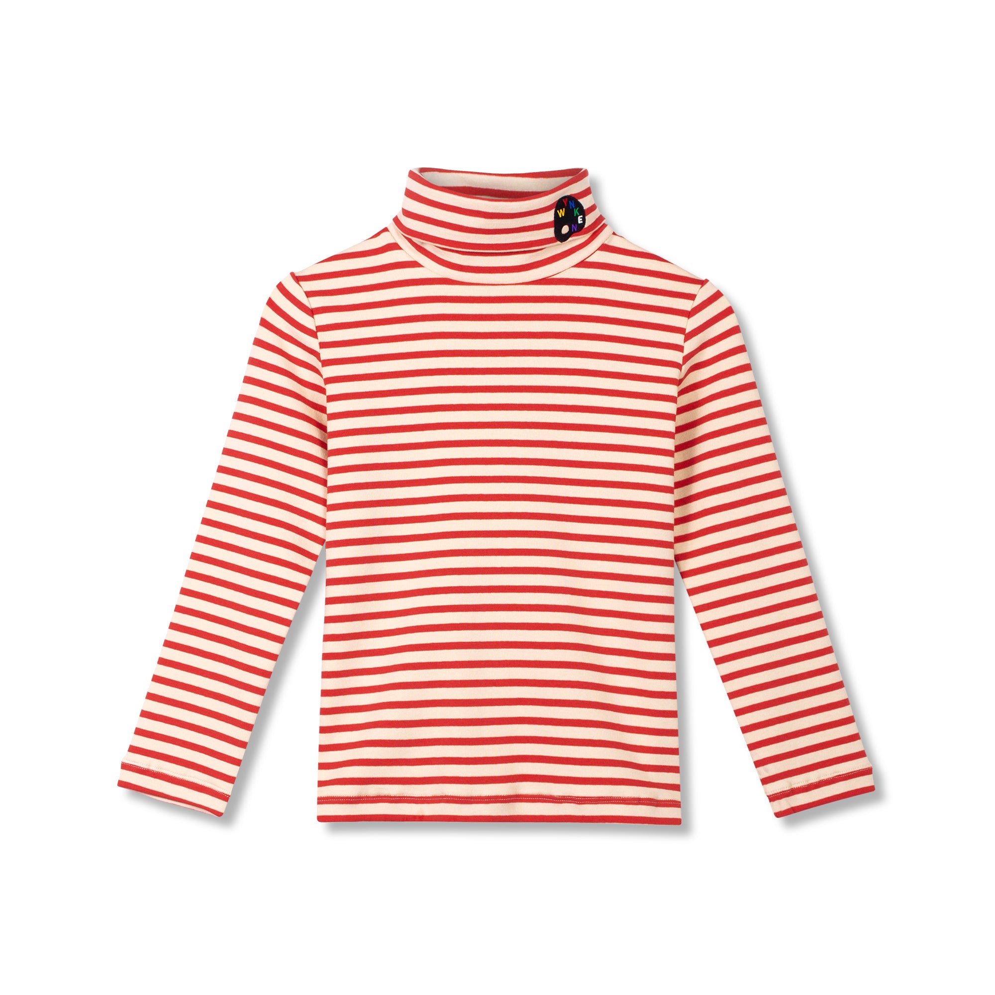 Wynken Red Striped Turtleneck Set