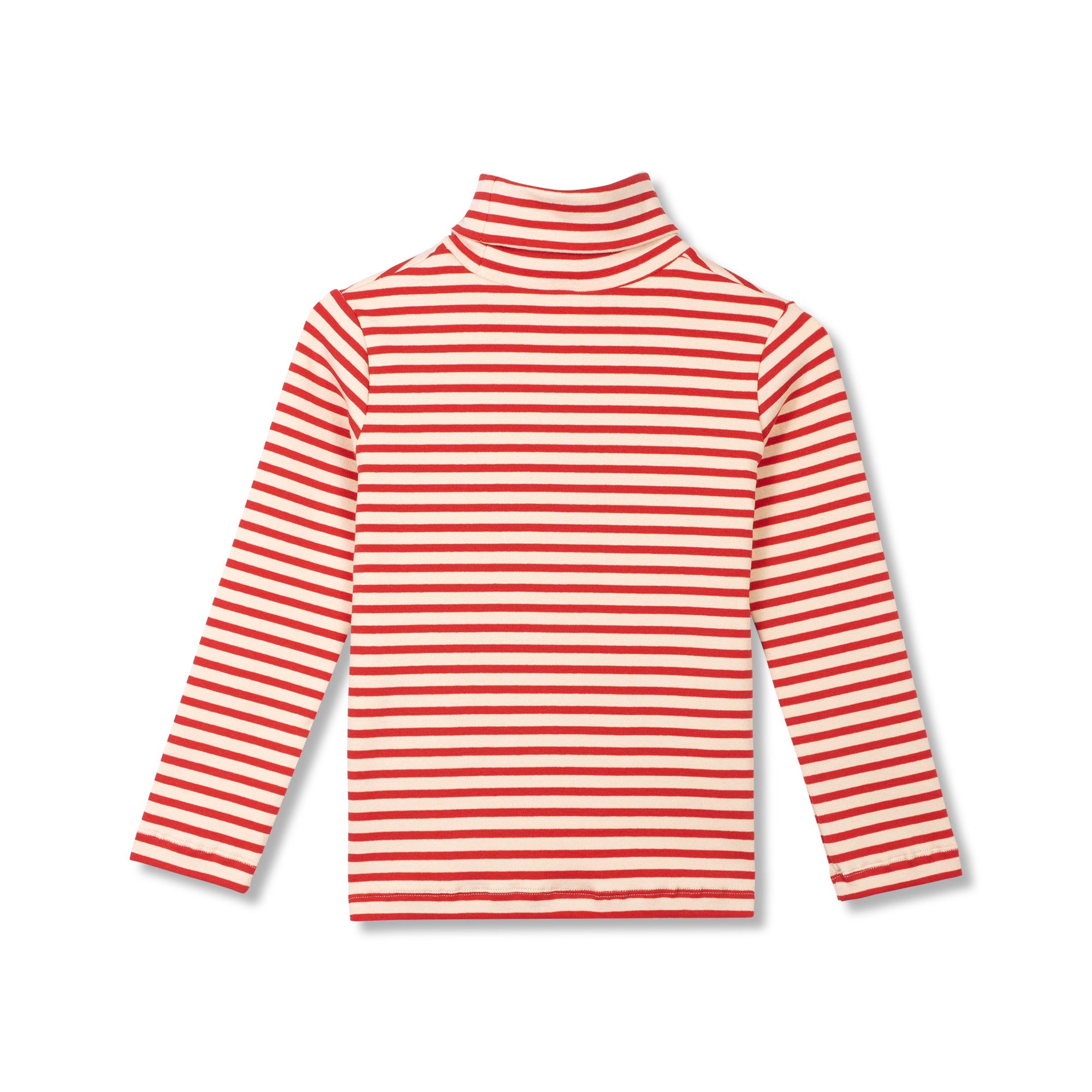 Wynken Red Striped Turtleneck Set