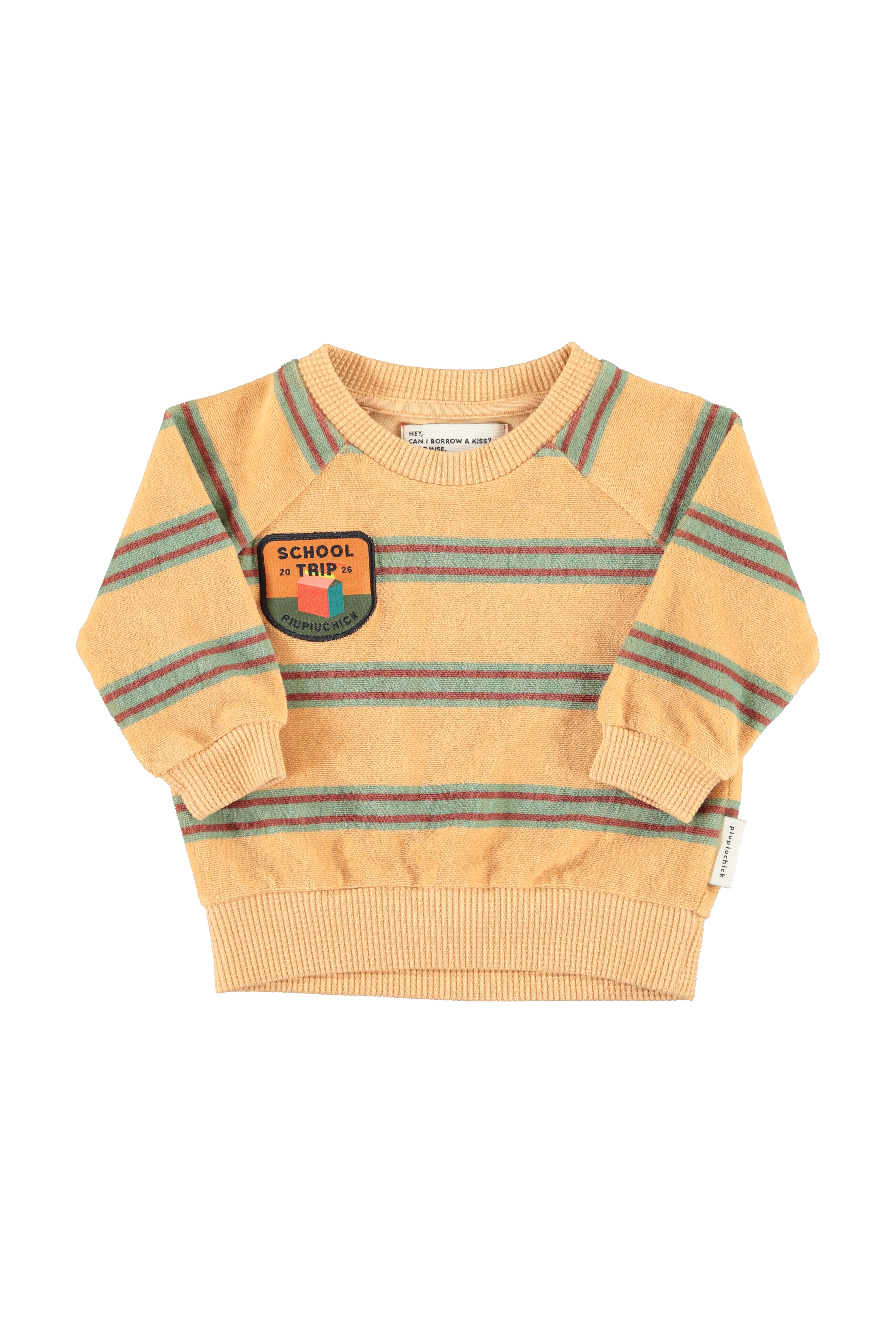 Piupiuchick Terry Cotton Striped Sweatshirt