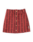 Piupiuchick Black Flowers Skirt