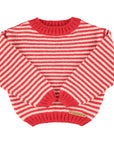 Piupiuchick Ecru Red Stipes Sweater