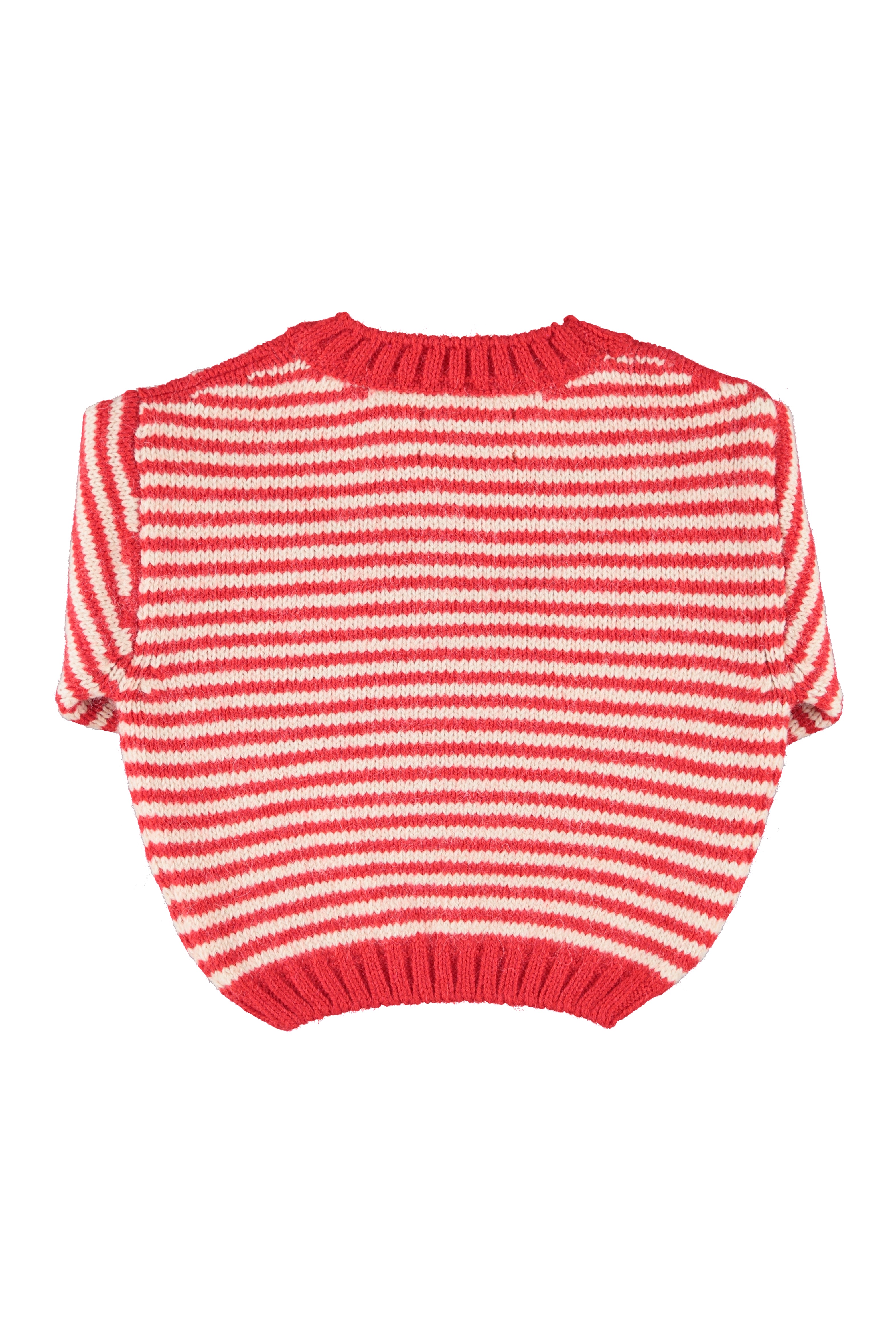 Piupiuchick Ecru Red Stipes Sweater