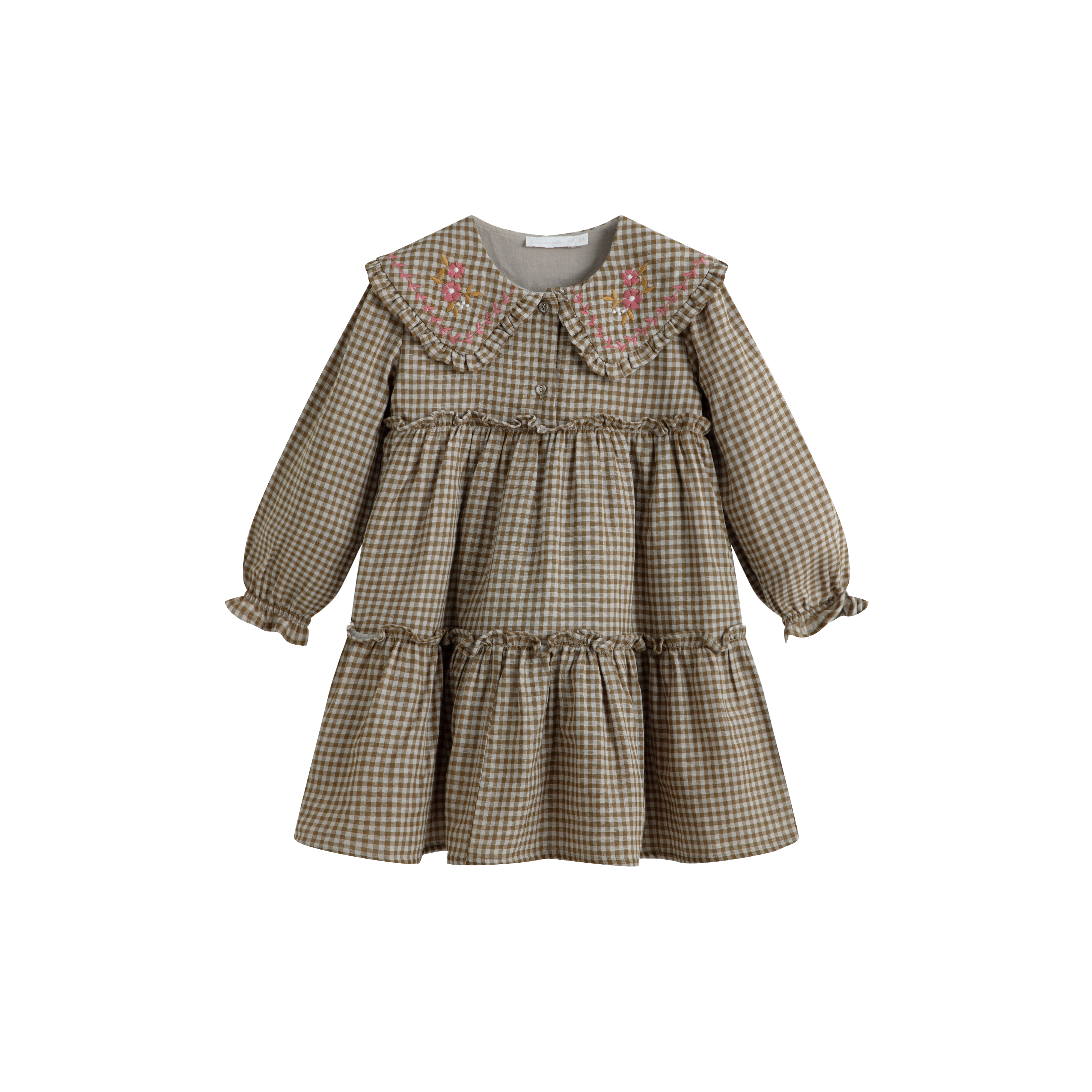 Cera Una Volta Green Check Viola Dress