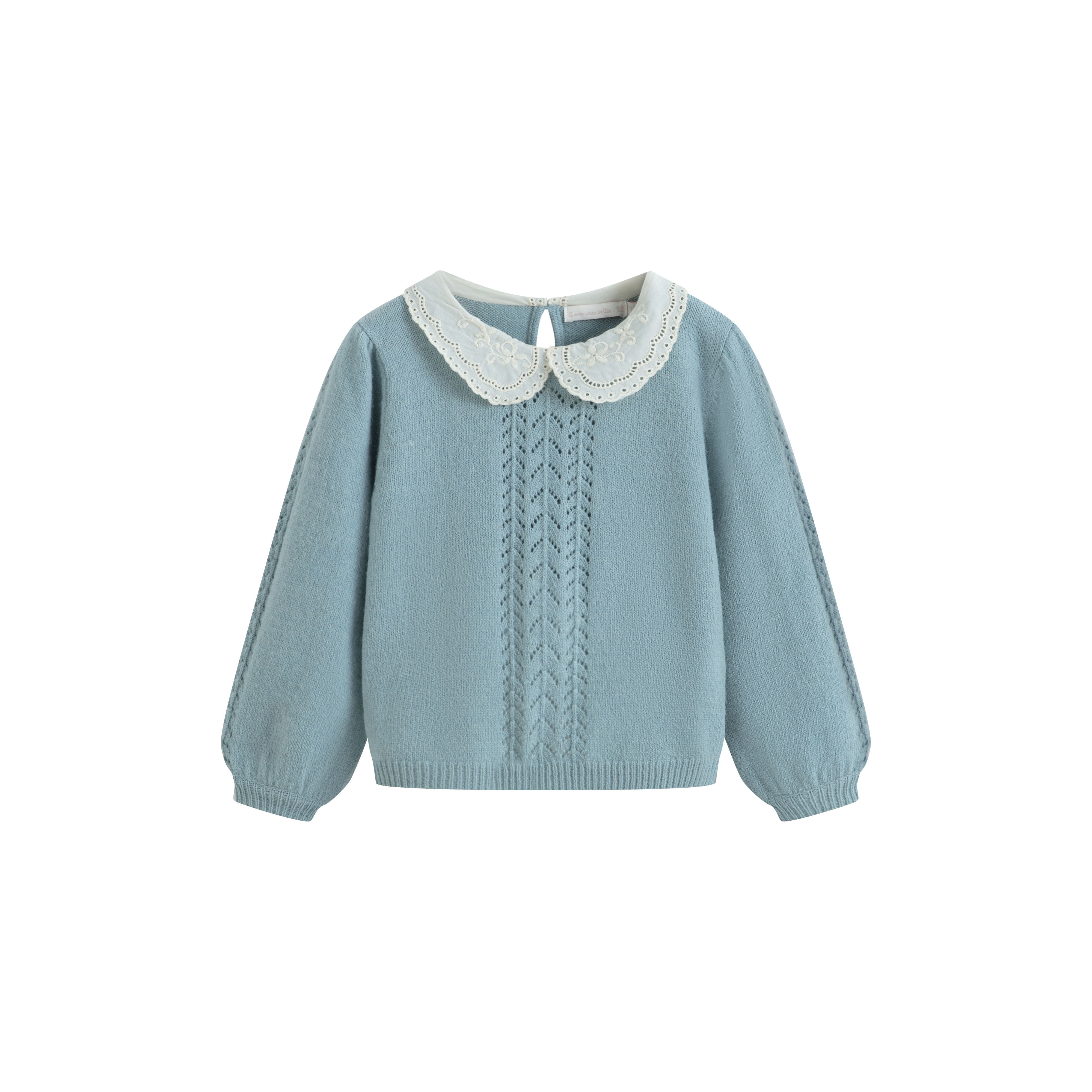 Cera Una Volta Dusty Blue Selene Knit Top