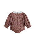 Cera Una Volta Burgundy Flower Romper