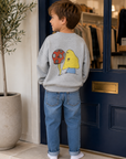 Bobo Choses Grey Mush Monster Sweatshirt