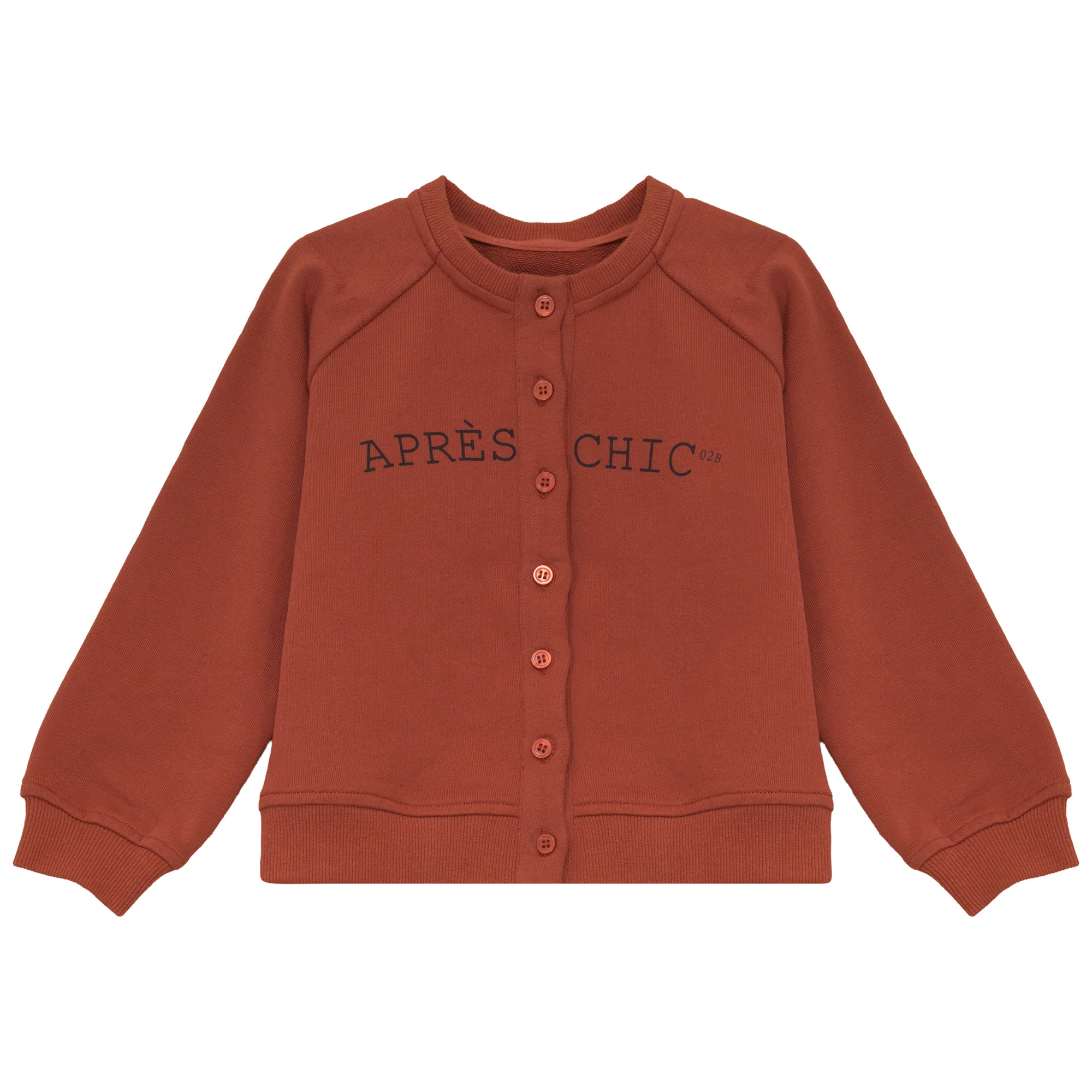 Calla Lili Rust Girls Sweat Cardigan