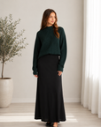 Ao76 School Green Juicy Mock Neck Sweater