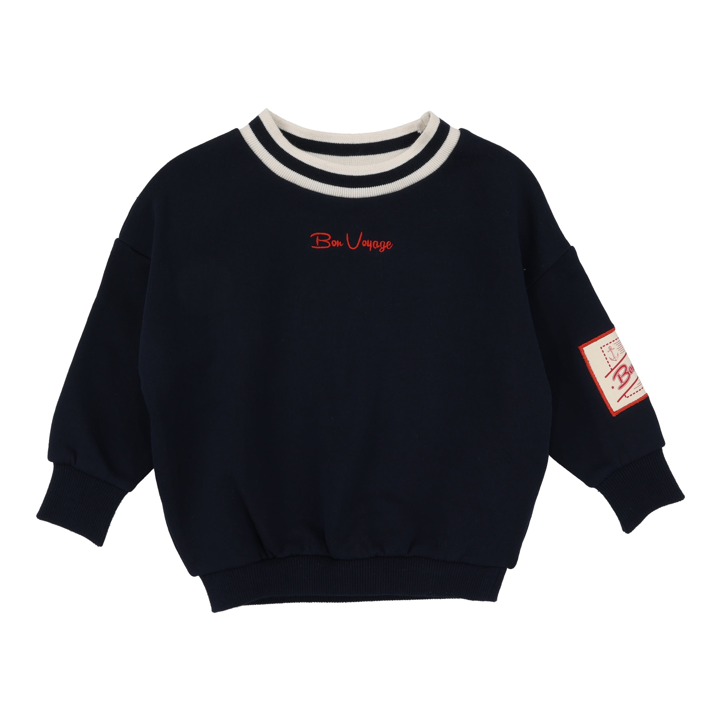 Lil Legs Navy Bon Voyage Sweatshirt