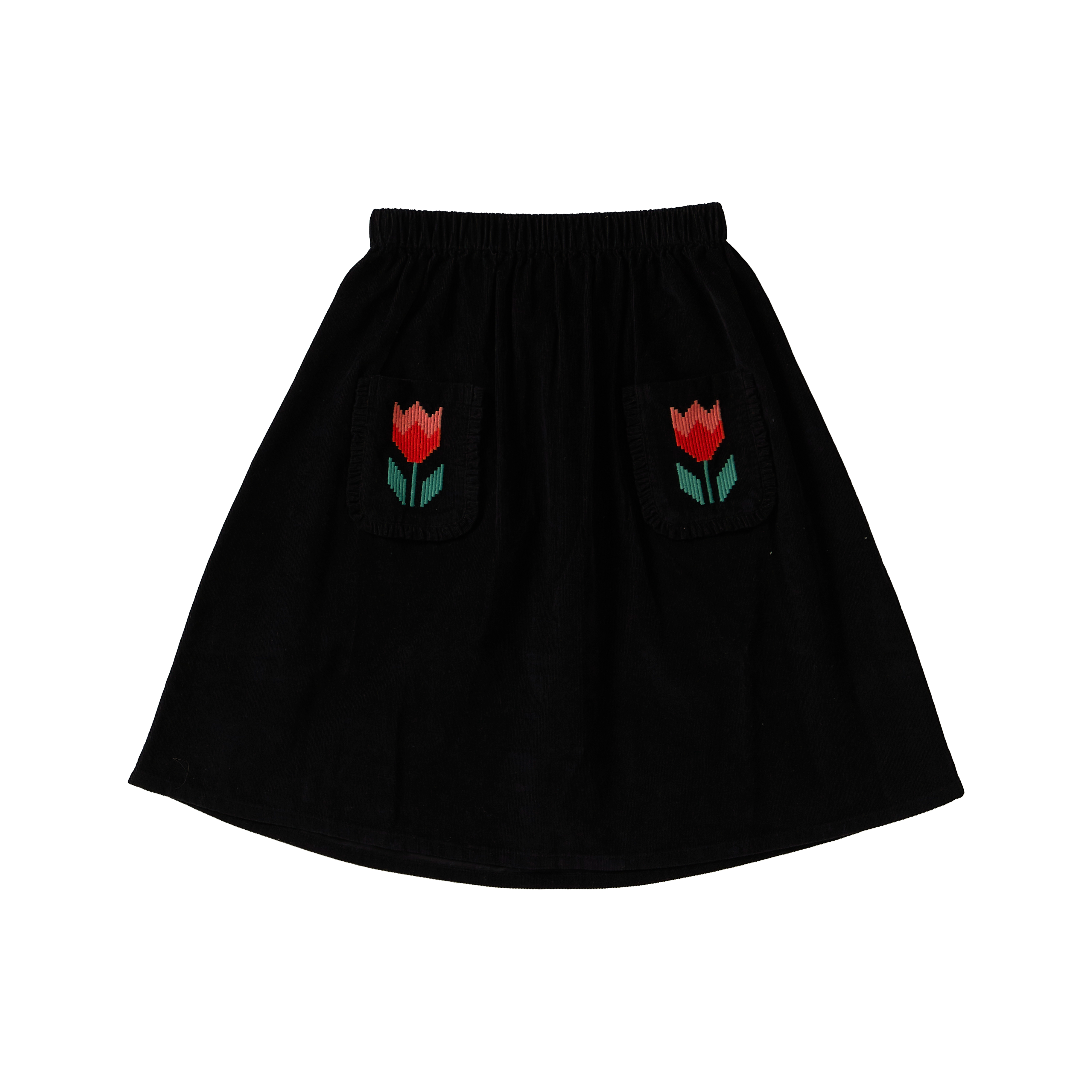 Wander And Wonder Ruffle Corduroy Skirt