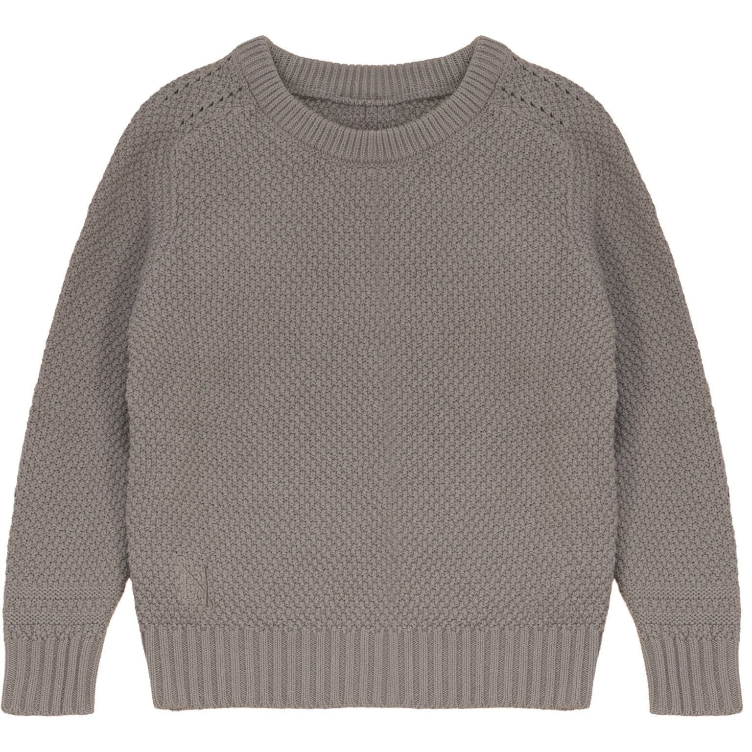 Calla Lili Taupe Boy Knit Round Neck Sweater