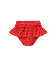 My Little Cozmo Coral Gingham Bloomer Set