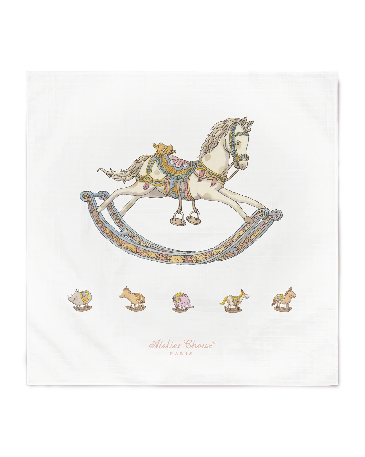 Atelier Choux Swaddle White Bib Gift Set