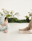 Citrine Blueberry Bunches Footie Set