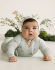 Citrine Blueberry Bunches Footie Set