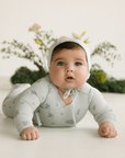 Citrine Blueberry Bunches Footie Set