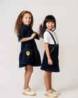 Birnham On The Sea Indigo Suspender Jumper