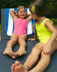 Crew Kids Mesh Neon Swimsuit